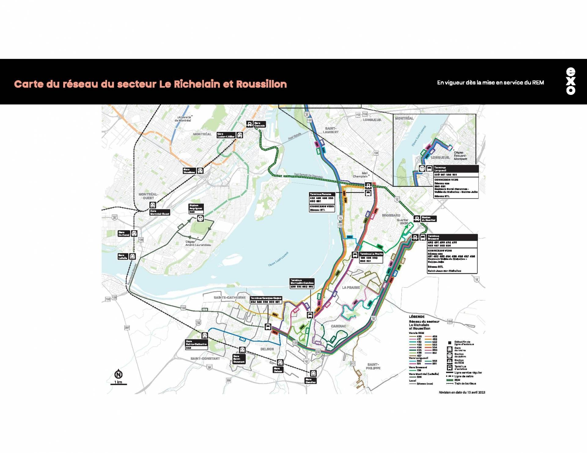 Refonte du réseau d’autobus : exo entrera en mode information