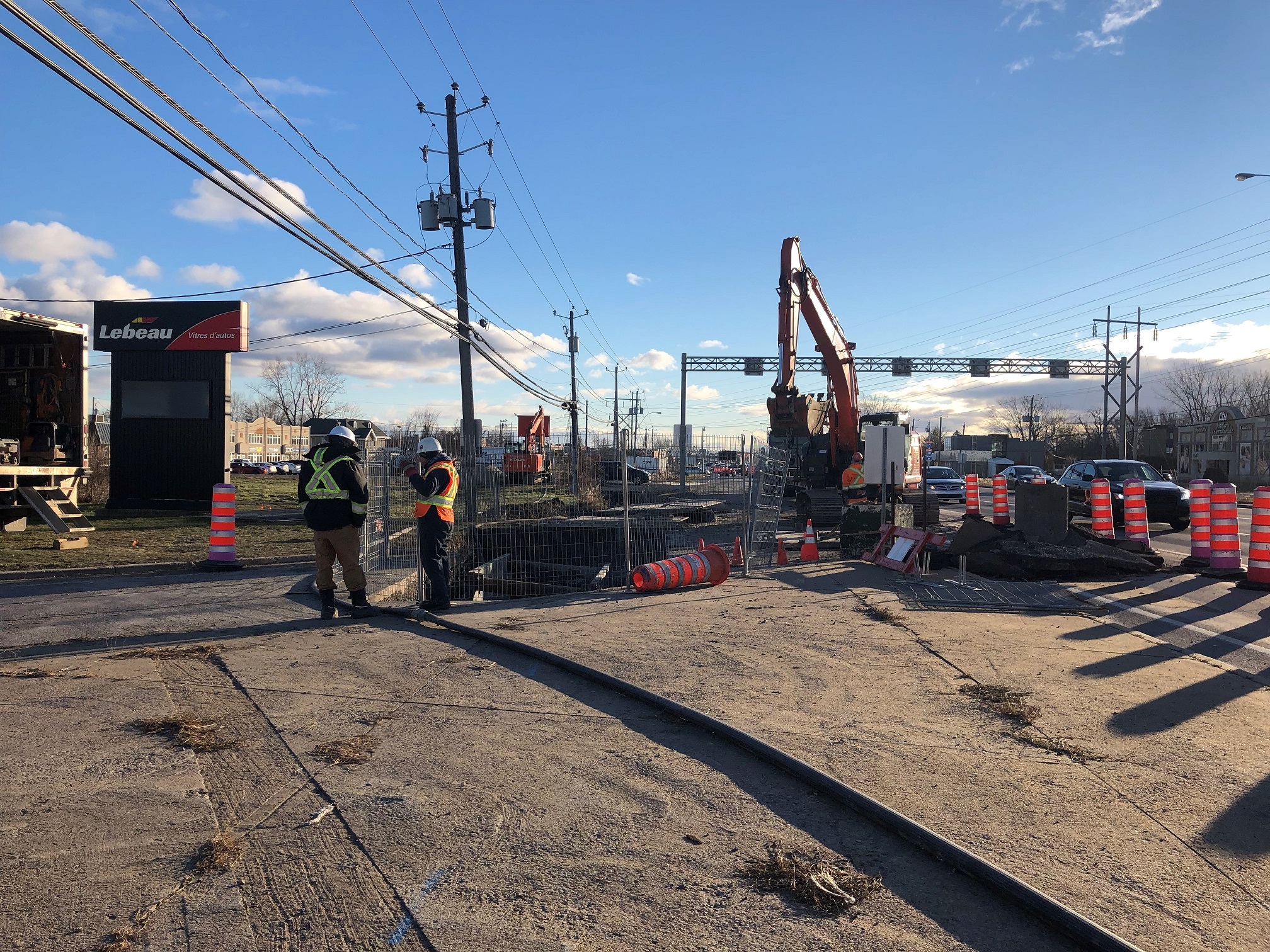 Les travaux d&rsquo;excavation sur la route 132 se poursuivent