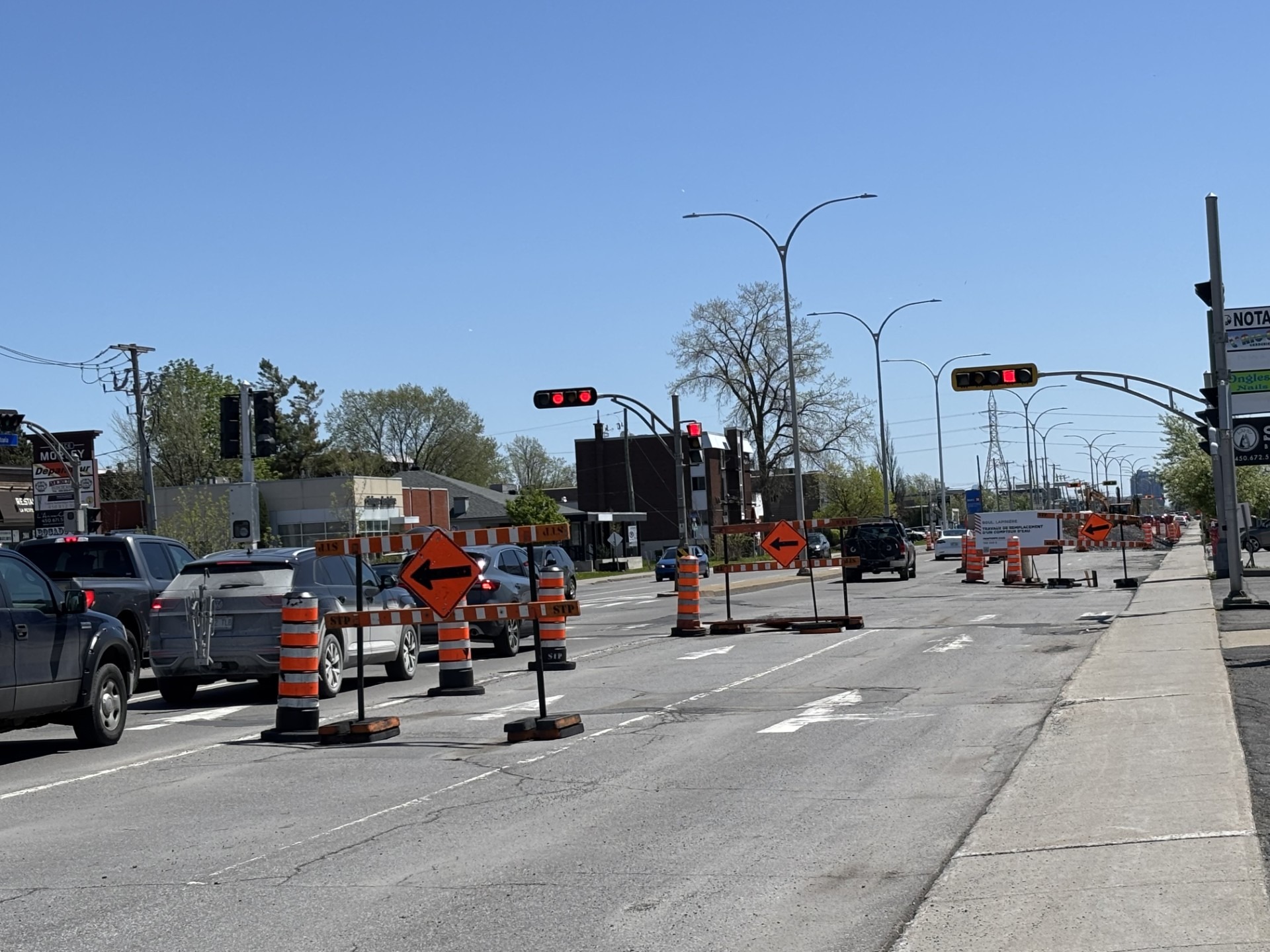 Les travaux sur Victoria/Lapinière se termineront à la fin mai