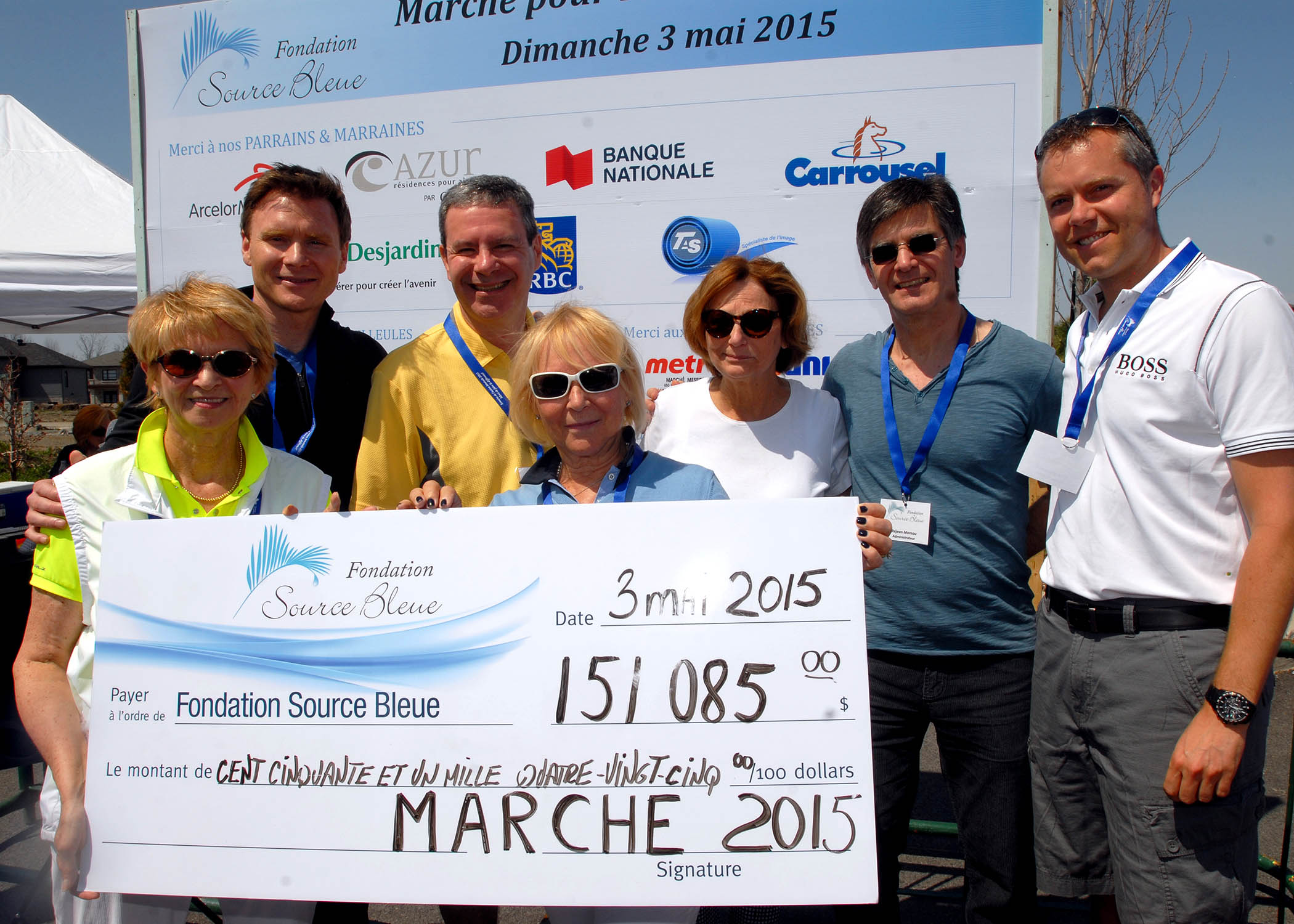 600 marcheurs amassent 150 000$ pour la Maison Source Bleue