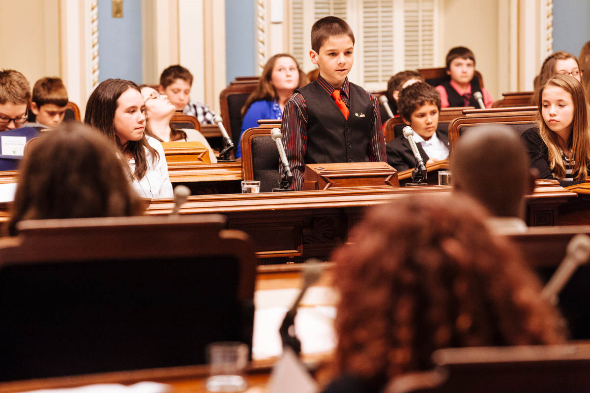 Des élèves de l&rsquo;école Good Shepherd siègent au Parlement écolier