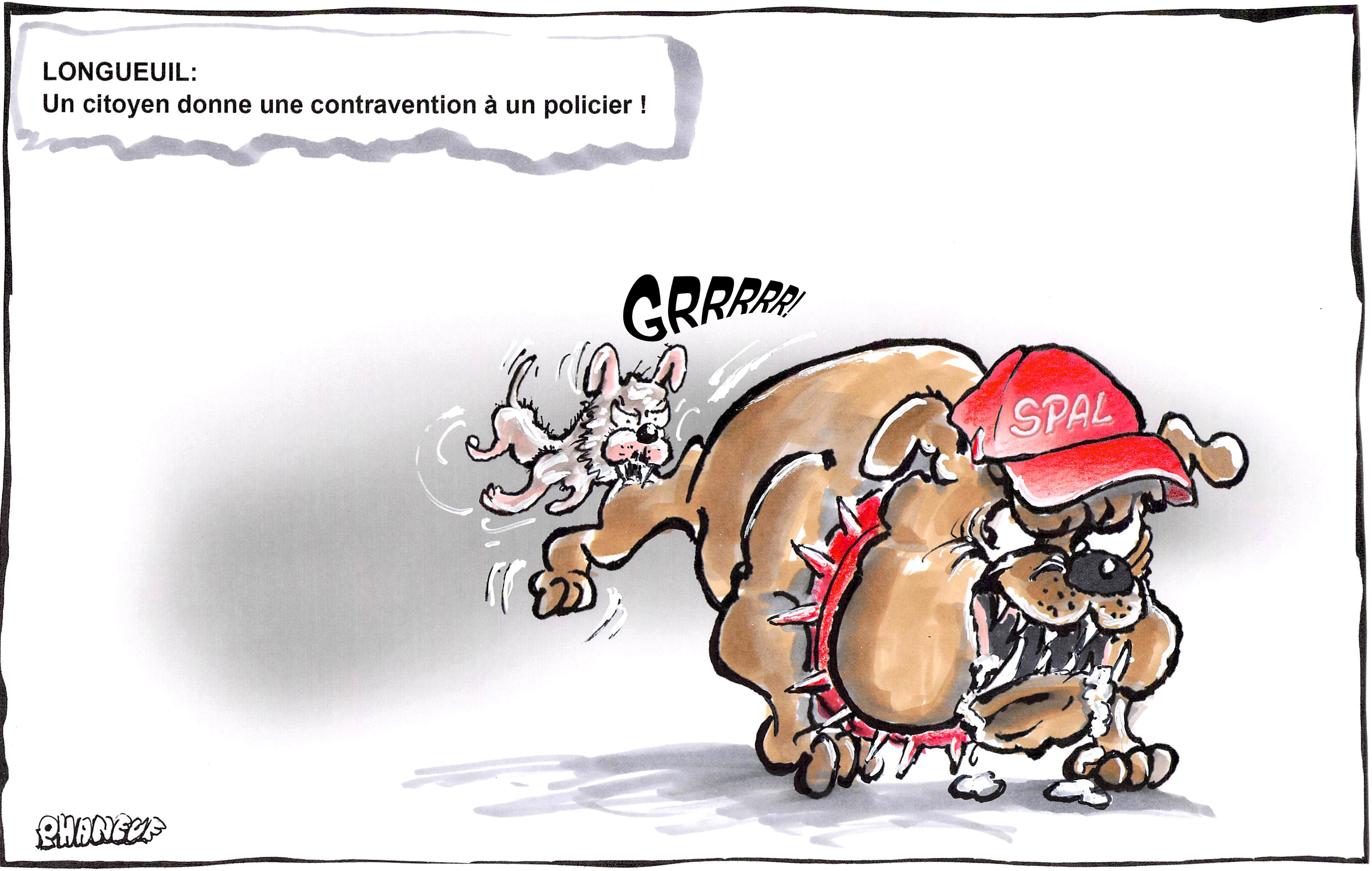 Un citoyen donne une contravention à un policier !