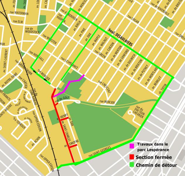 Les travaux se poursuivent sur l’avenue Saint-Charles à Saint-Lambert