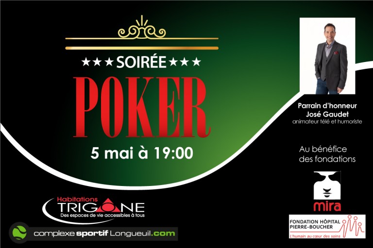 Une soirée caritative de Poker aux Habitations Trigone
