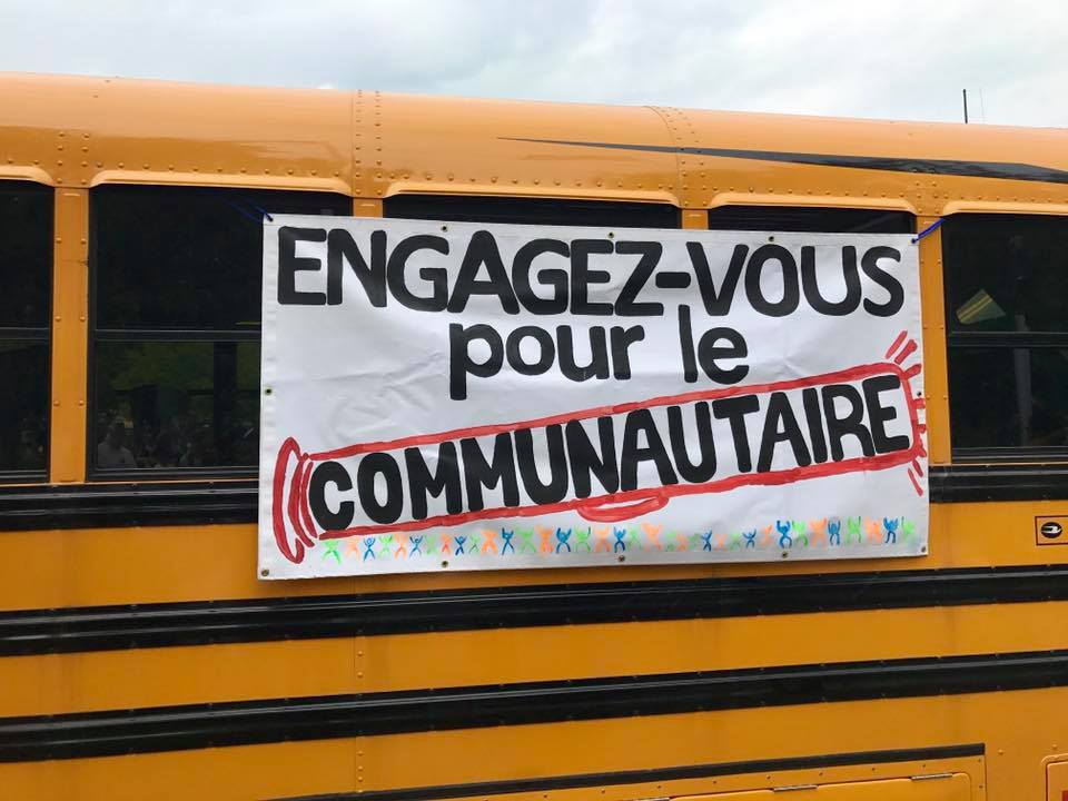Des manifestants de la Montérégie réclament des engagements en faveur de l’action communautaire