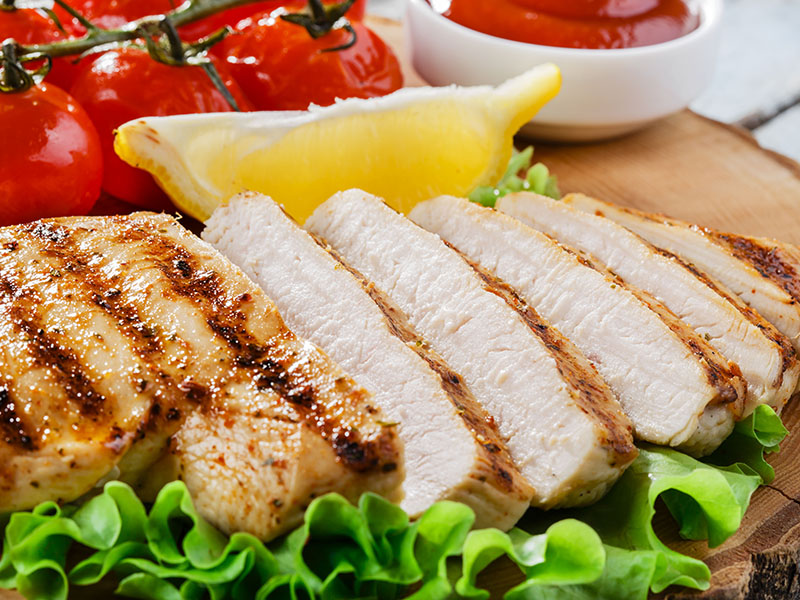 Poitrine de poulet grillée