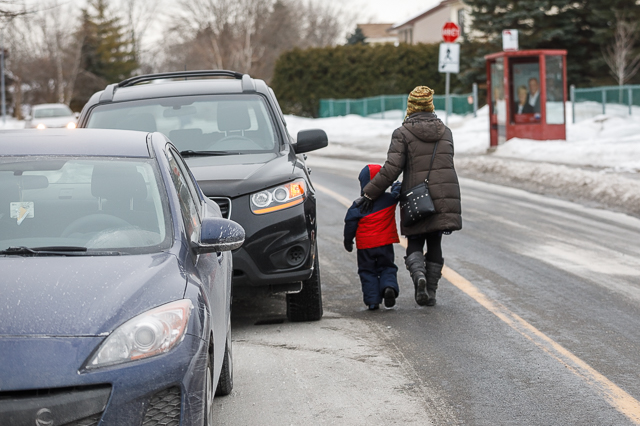 Une rue dangereuse, jugent les parents et la direction d’une garderie