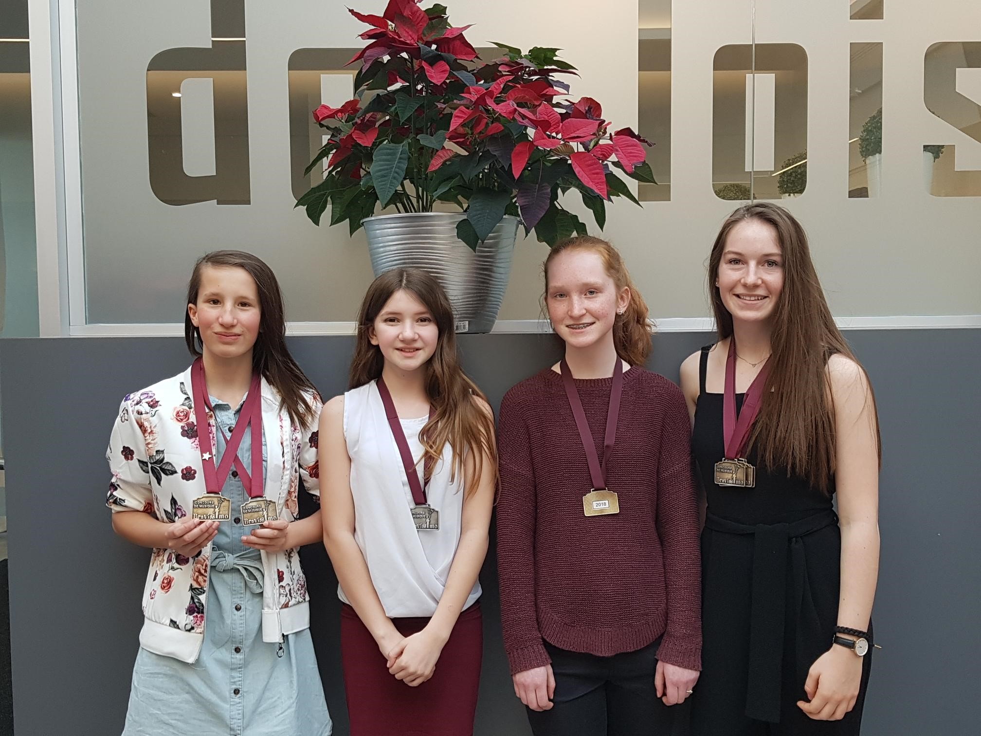 Des élèves du collège Charles-Lemoyne se distinguent au concours de musique Bravissimo