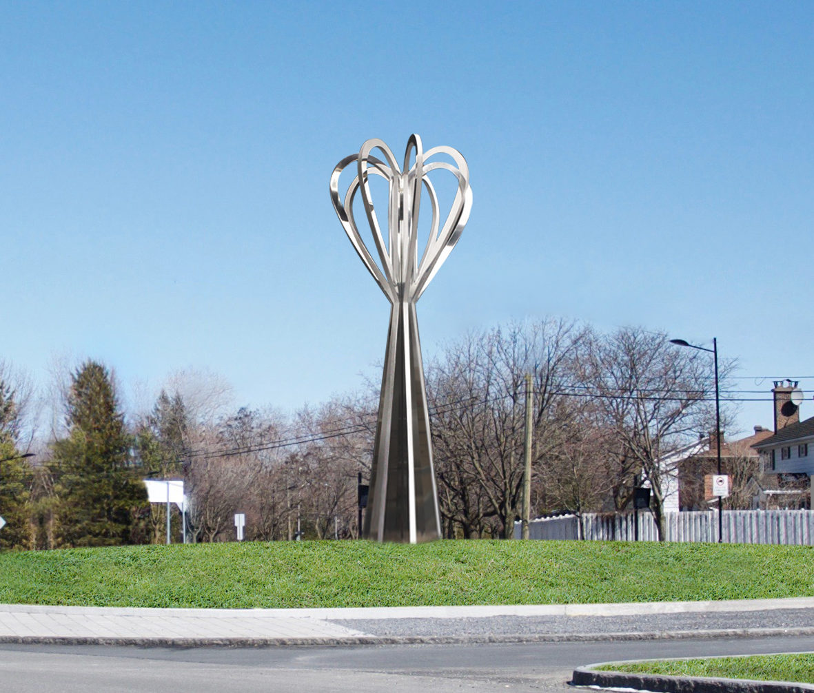 Saint-Lambert: une sculpture de Jean-Philippe Caron trônera au centre du carrefour giratoire