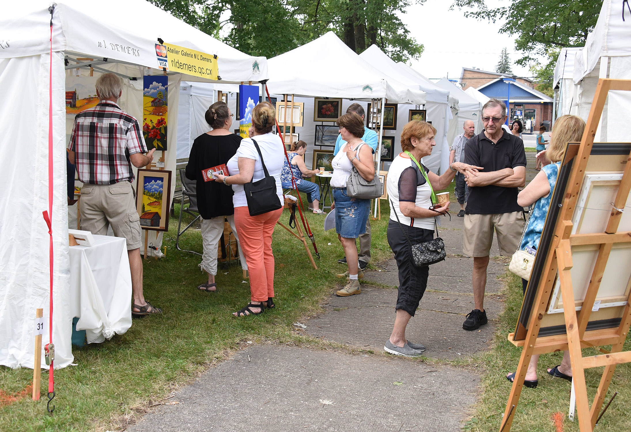Des artistes-peintres à l&rsquo;oeuvre à Saint-Hubert