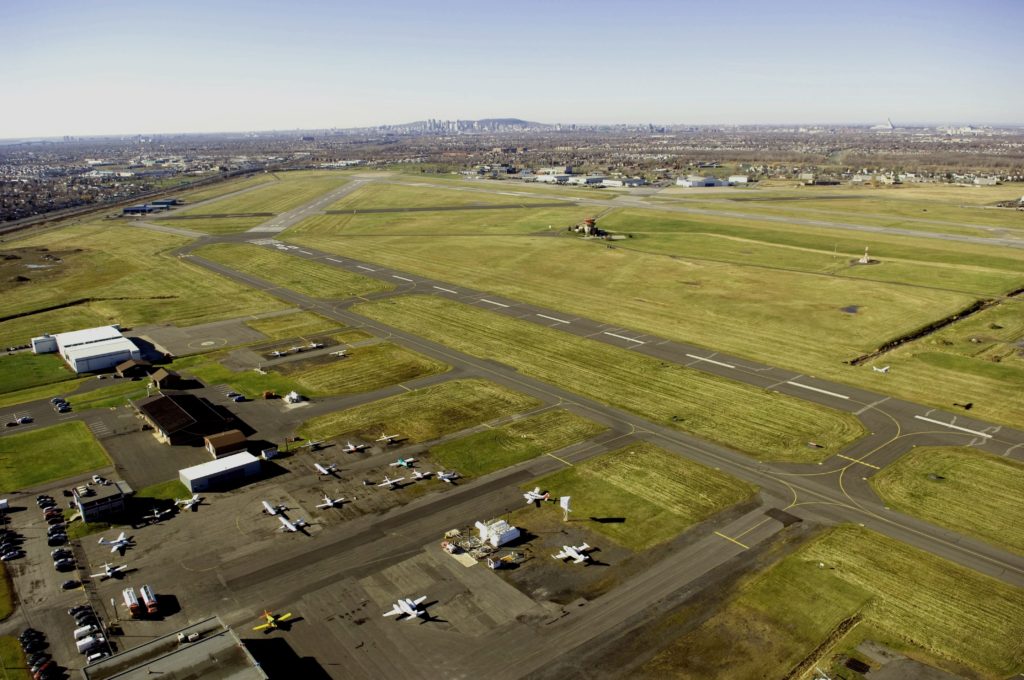 Sortie de piste à l’aéroport de Saint-Hubert