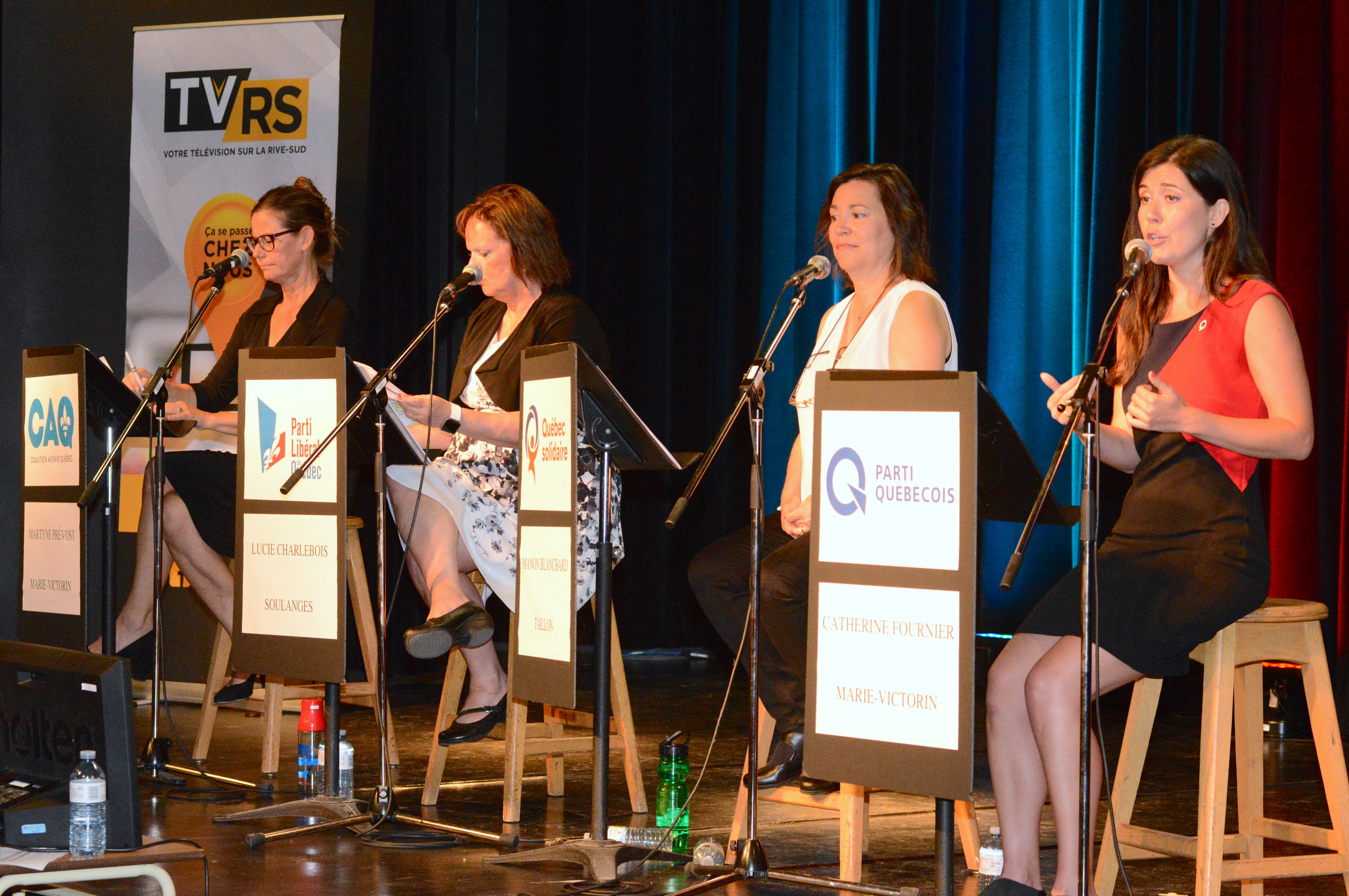 Débat entre quatre candidates de la Montérégie