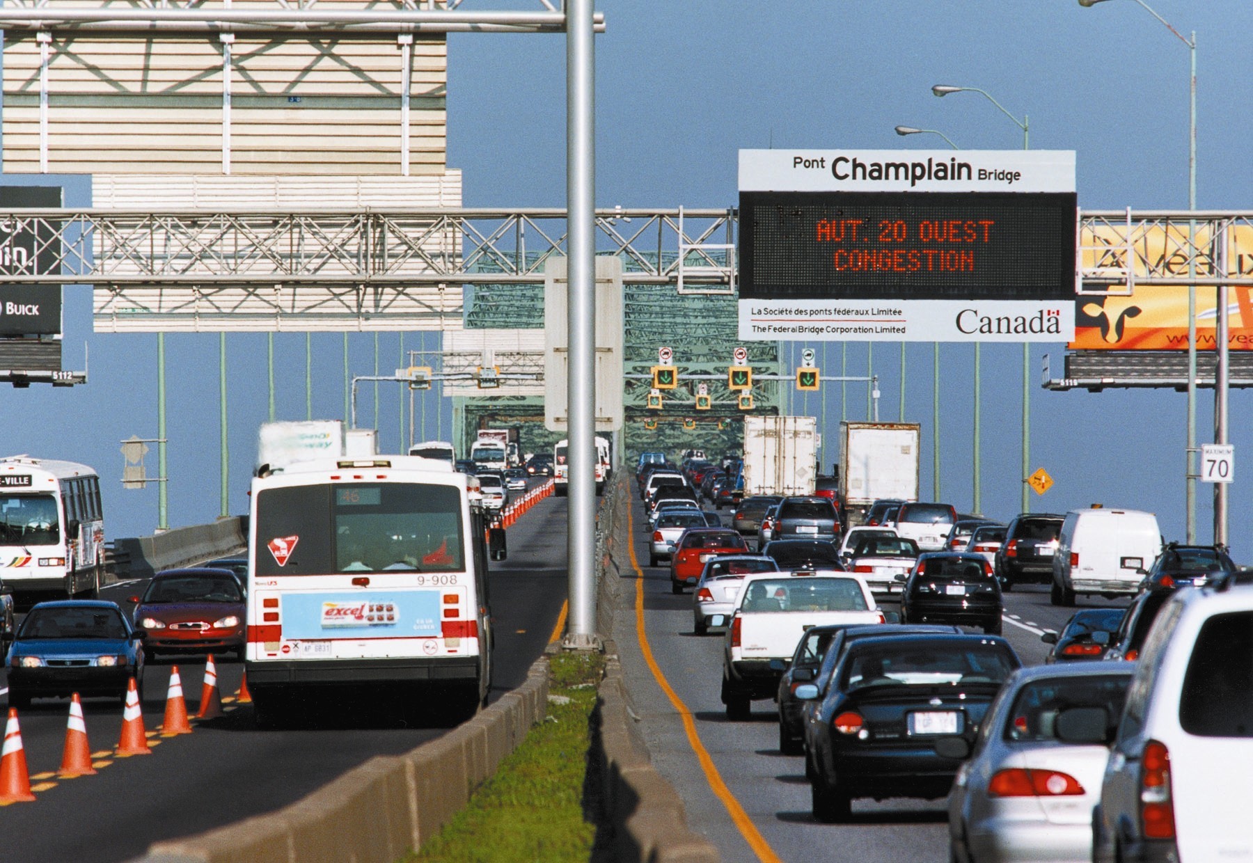 Pont Champlain: entraves majeures à prévoir en octobre et novembre