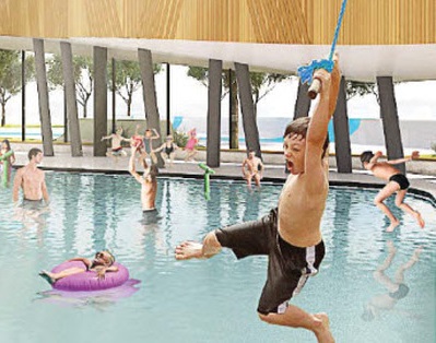 La construction du complexe aquatique retardée