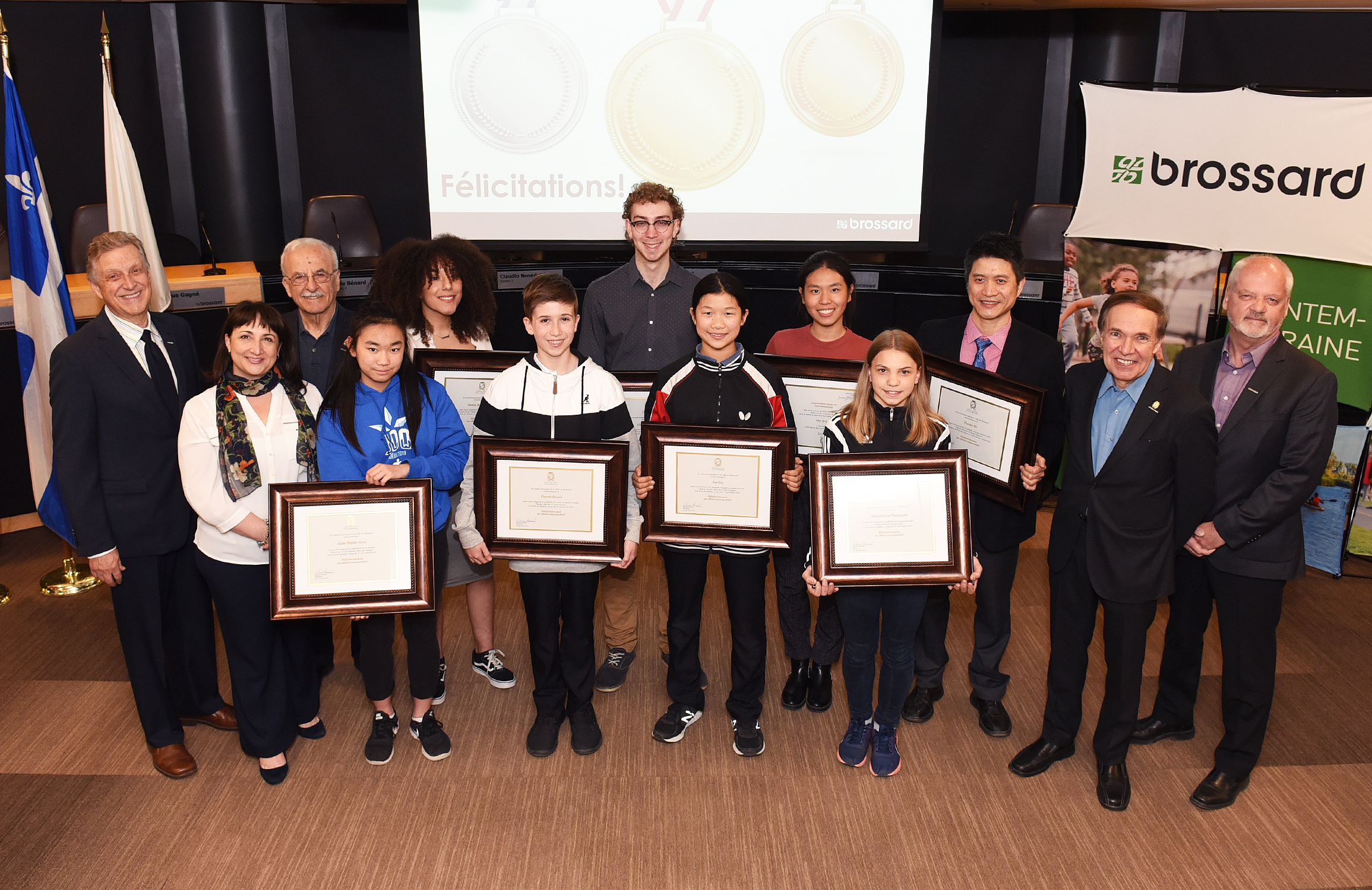 Brossard honore ses médaillés