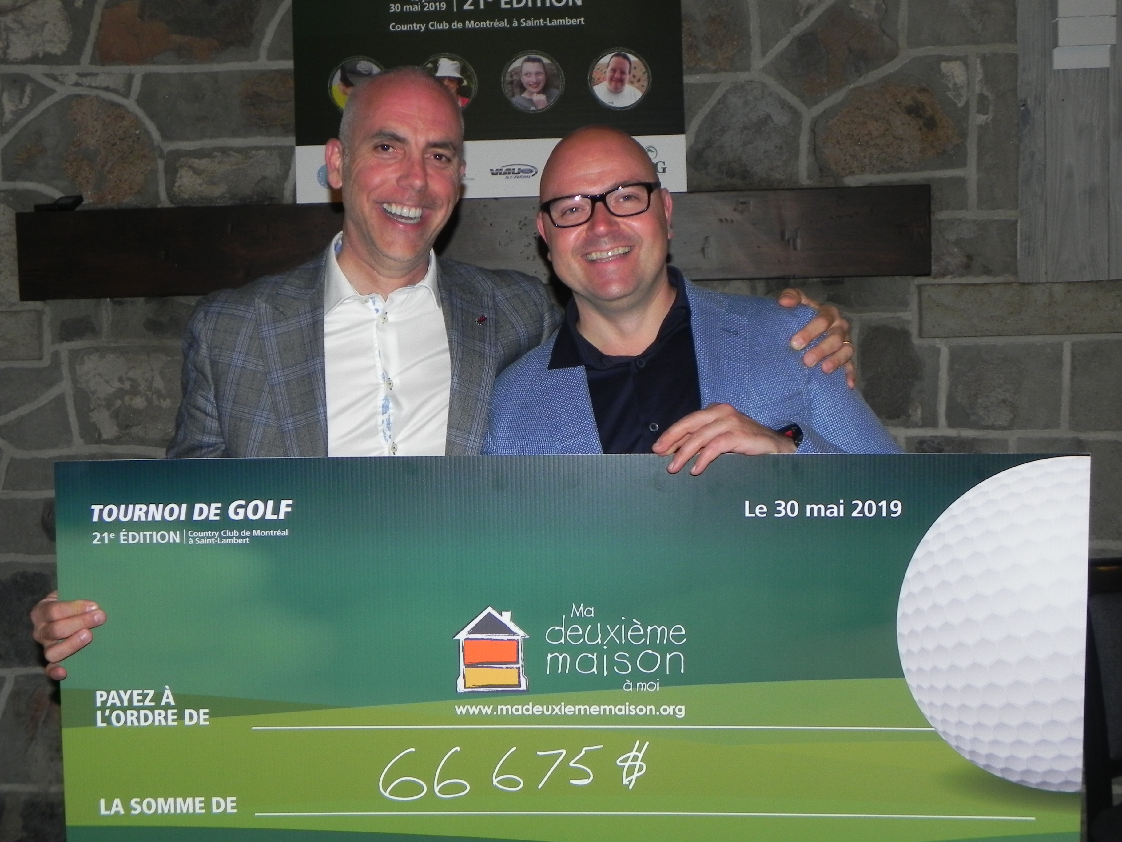 Une récolte de plus de 66 000$ pour l&rsquo;organisme Ma deuxième maison à moi