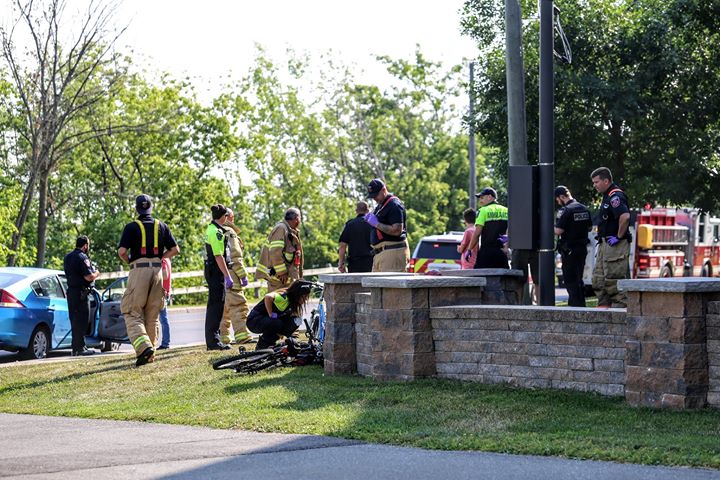 Un cycliste de neuf ans heurté par une voiture