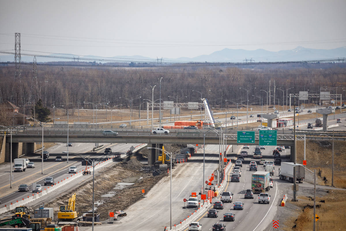Petit casse-tête de nuit dans l’échangeur des autoroutes 10 et 30