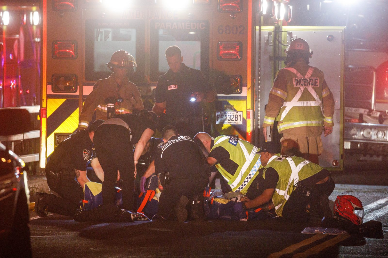 Perte de contrôle à moto