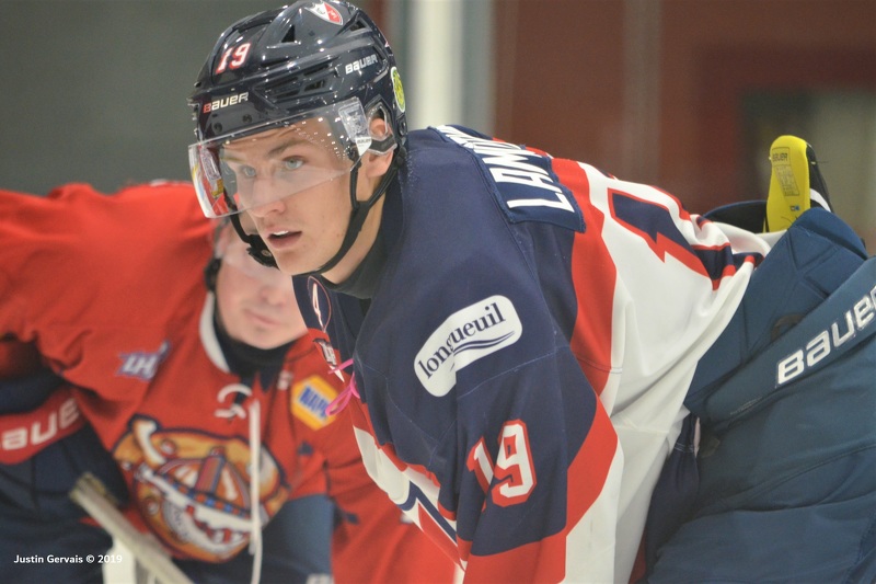 Tristan Lamothe nommé joueur du mois dans la Ligue de hockey junior AAA