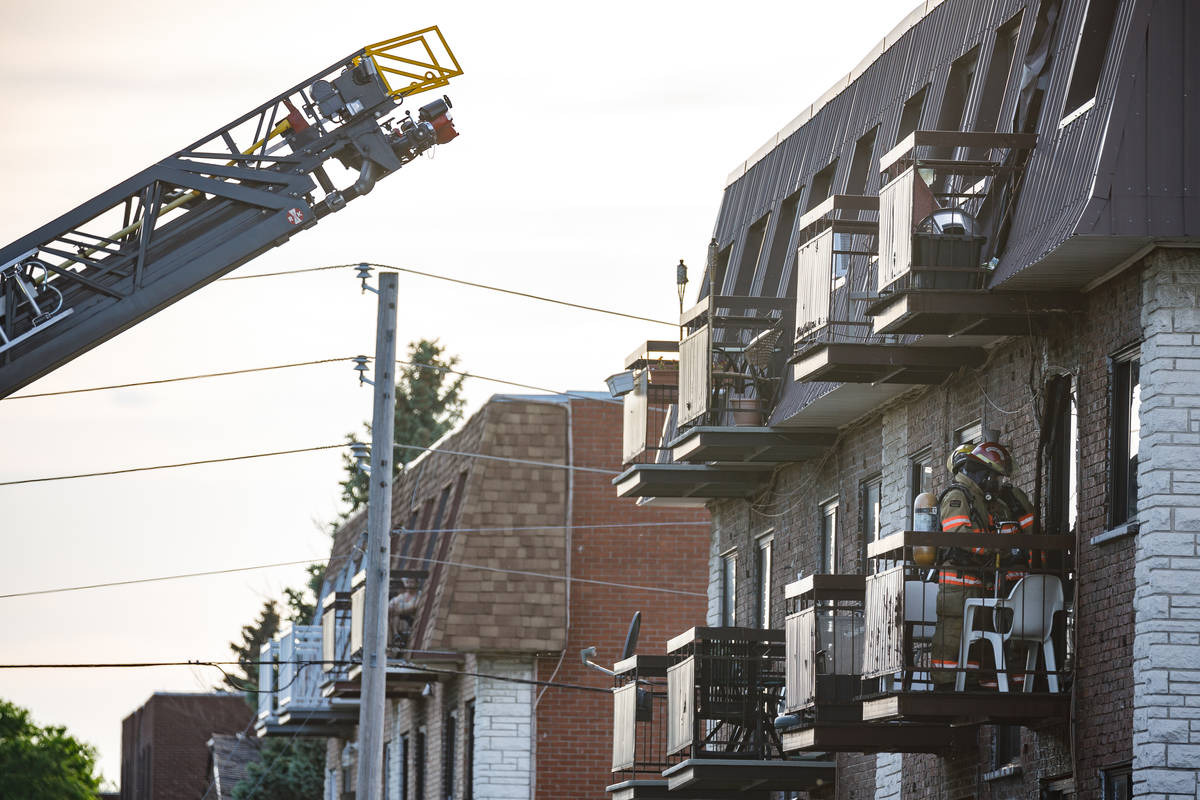 Début d&rsquo;incendie sur un balcon du boulevard Provencher