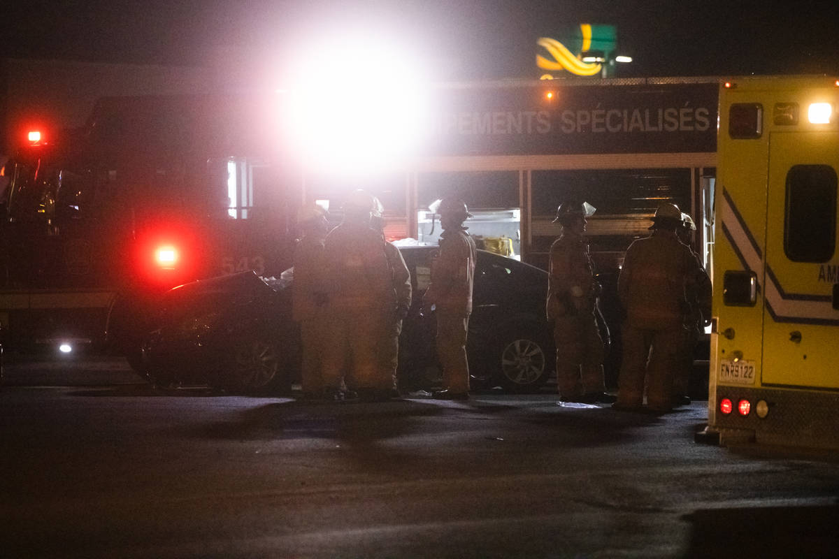 Collision entre une voiture et un autobus à Brossard