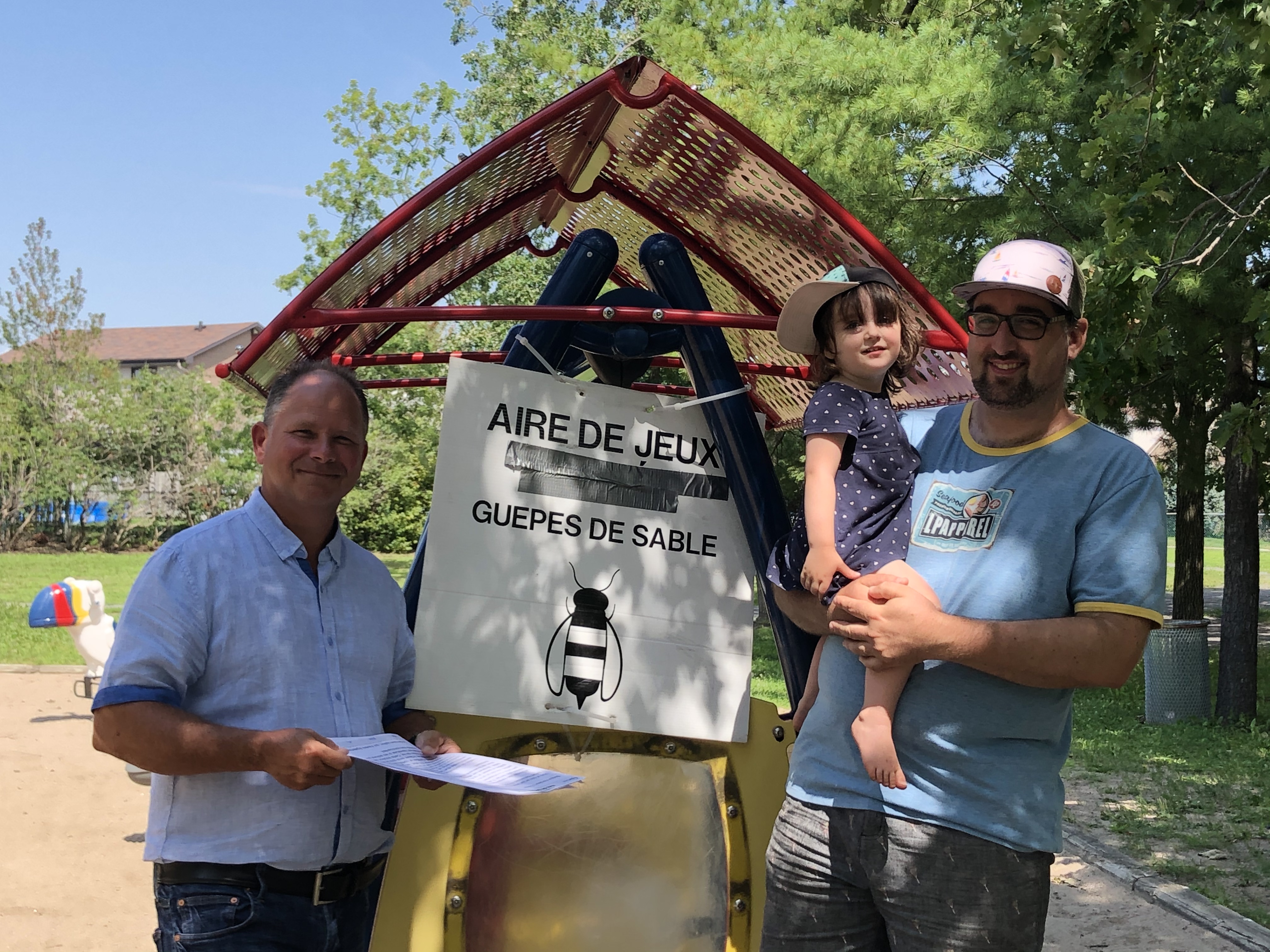 Le parc Asselin envahi par les guêpes de sable