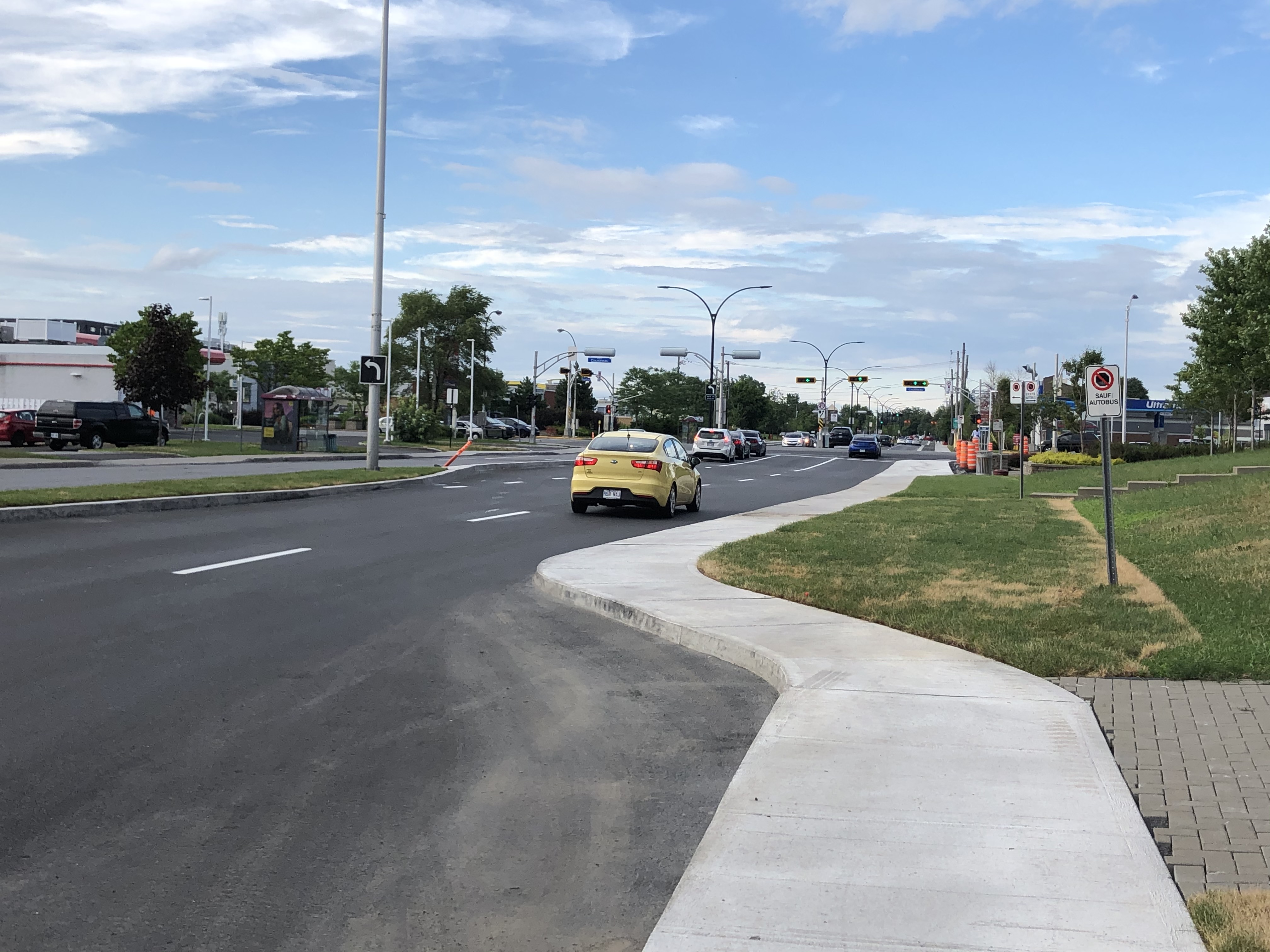 Une nouvelle configuration à l’intersection de Gaétan-Boucher et Cousineau