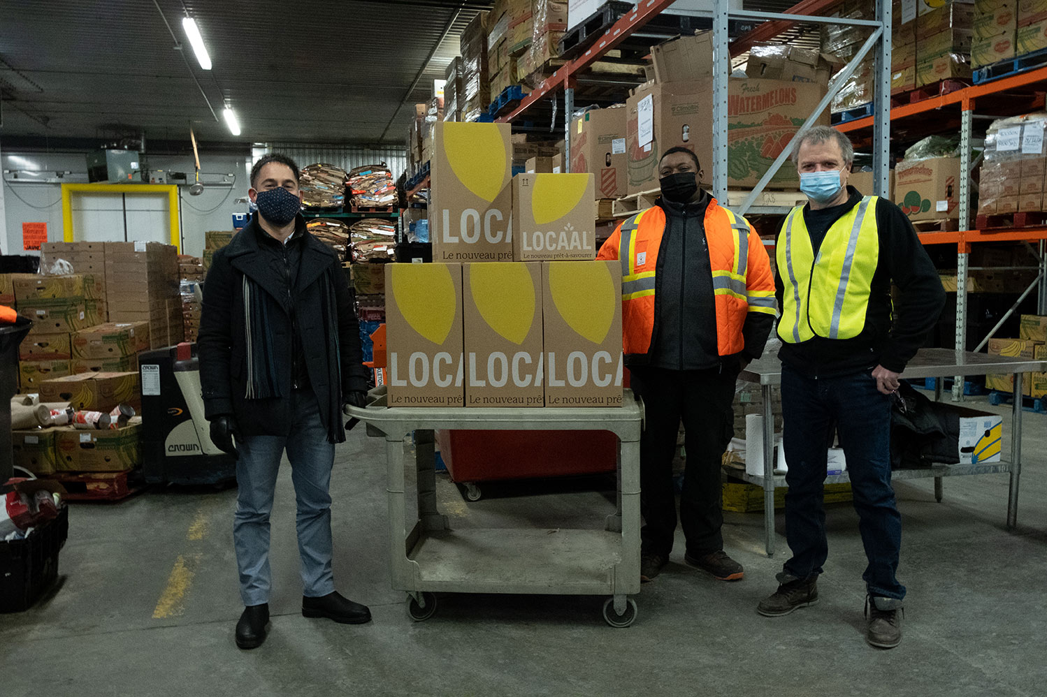 L&rsquo;entreprise Locaal remet 100 prêts-à-manger à Moisson Rive-Sud