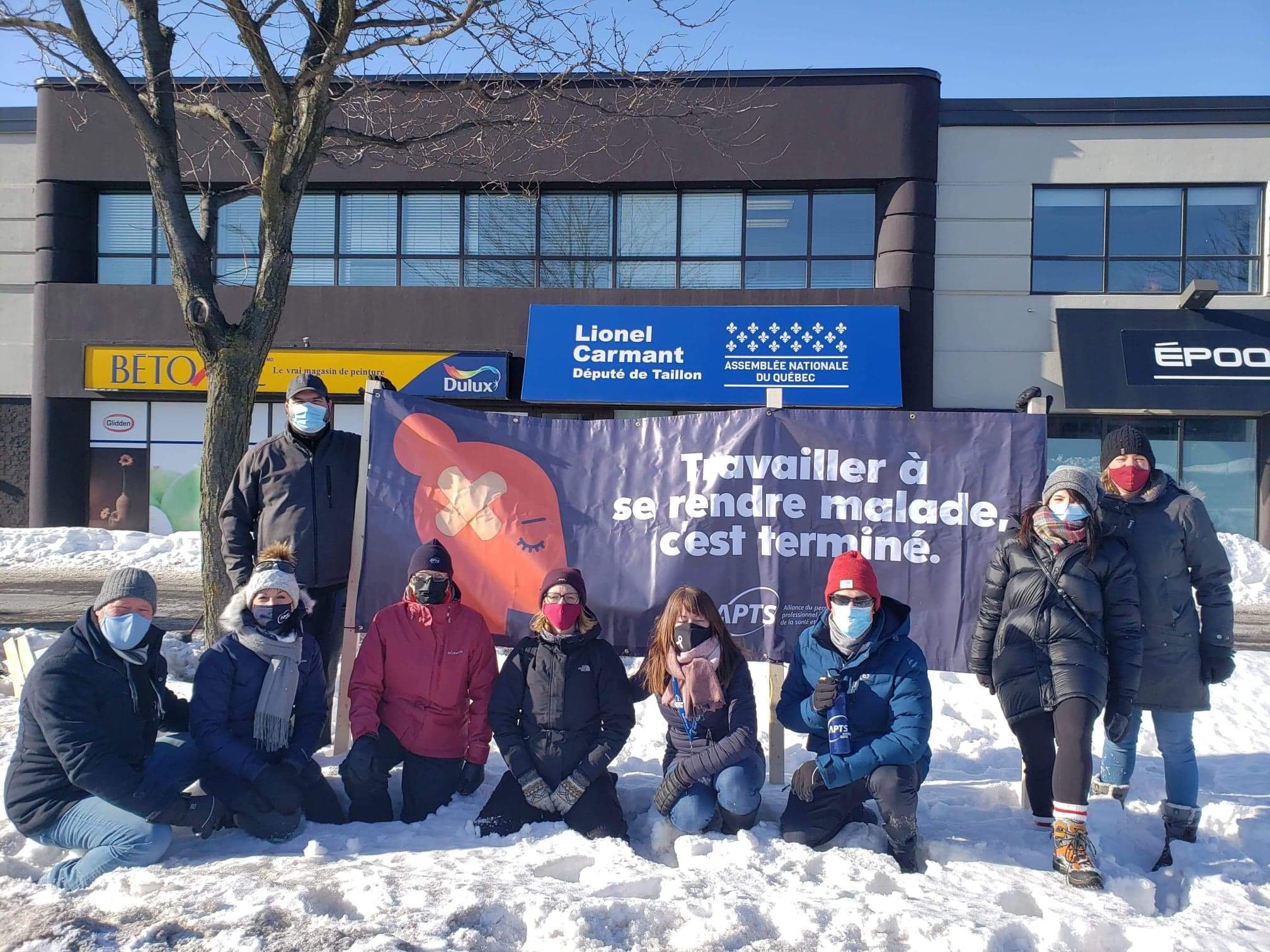 «Travailler à se rendre malade, c’est terminé!» clament des travailleurs de la santé