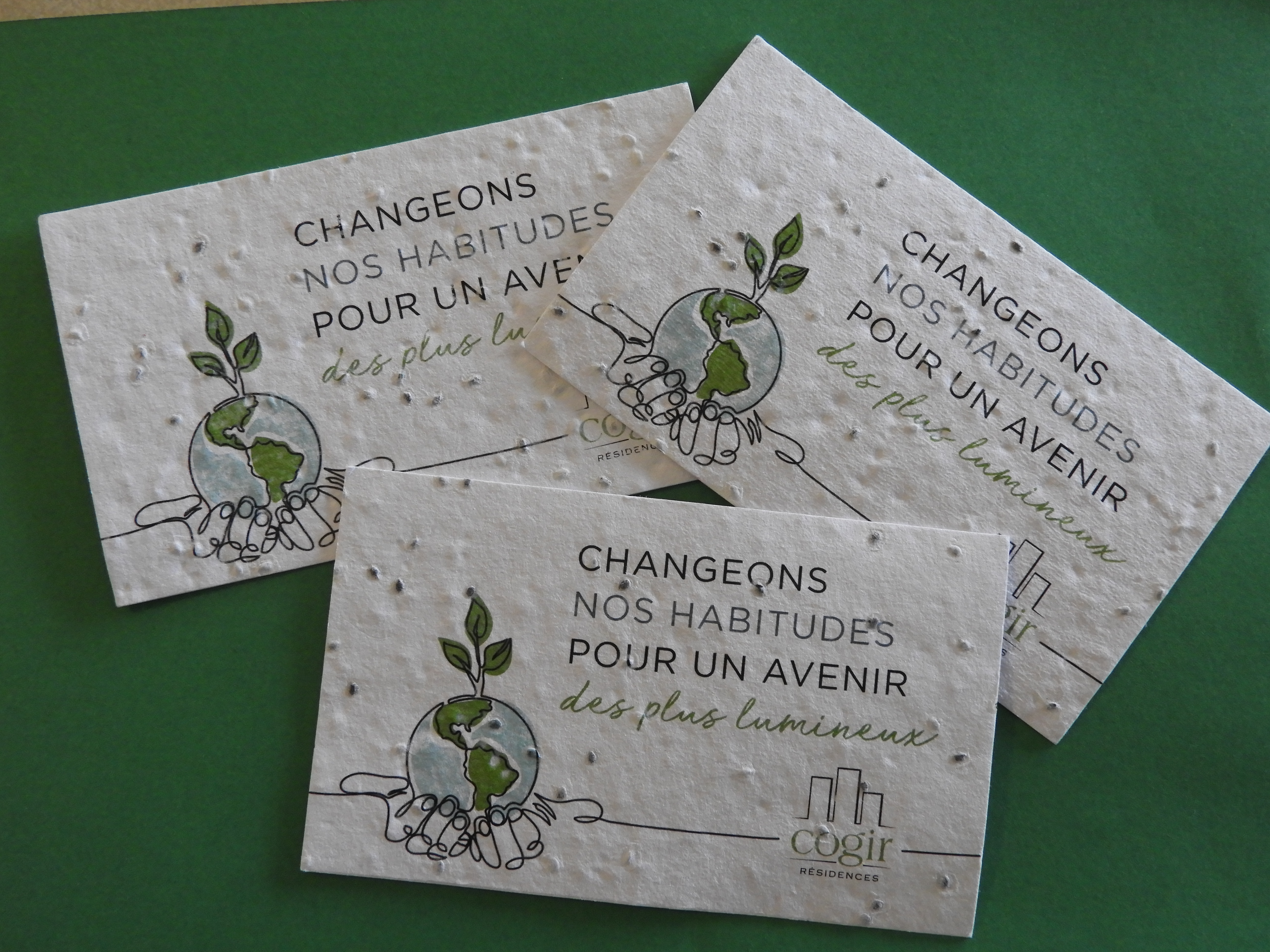 Jour de la Terre: une collaboration «verte» entre des élèves de l&rsquo;école de Normandie et la Résidence Clair-matin