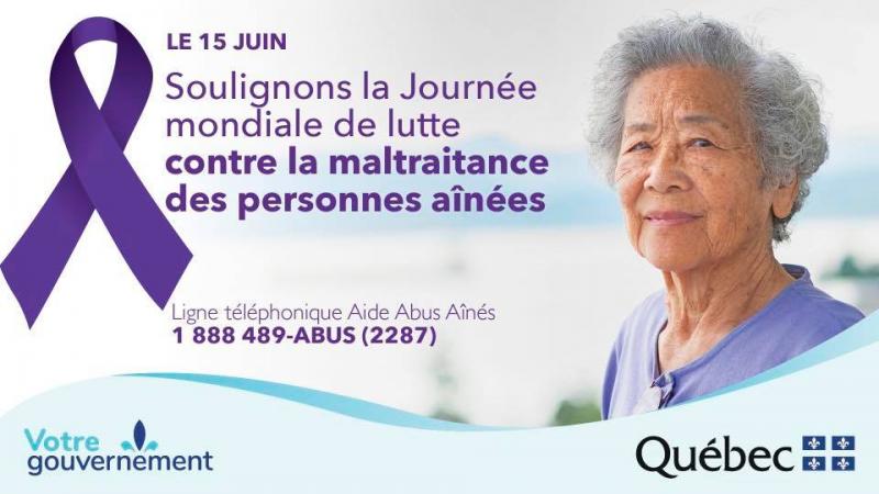 Journ&eacute;e mondiale de lutte &agrave; la maltraitance des a&icirc;n&eacute;s