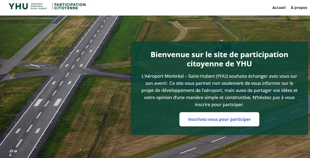 Aéroport Montréal – Saint-Hubert veut entendre la population