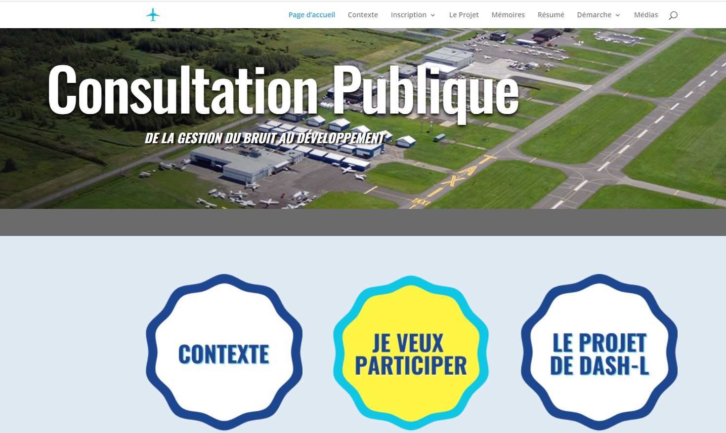 Consultation sur l’aéroport: la population invitée à s’inscrire