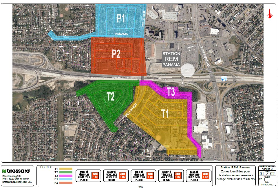Autour des stations du REM : les vignettes de stationnement en vigueur le 15 avril