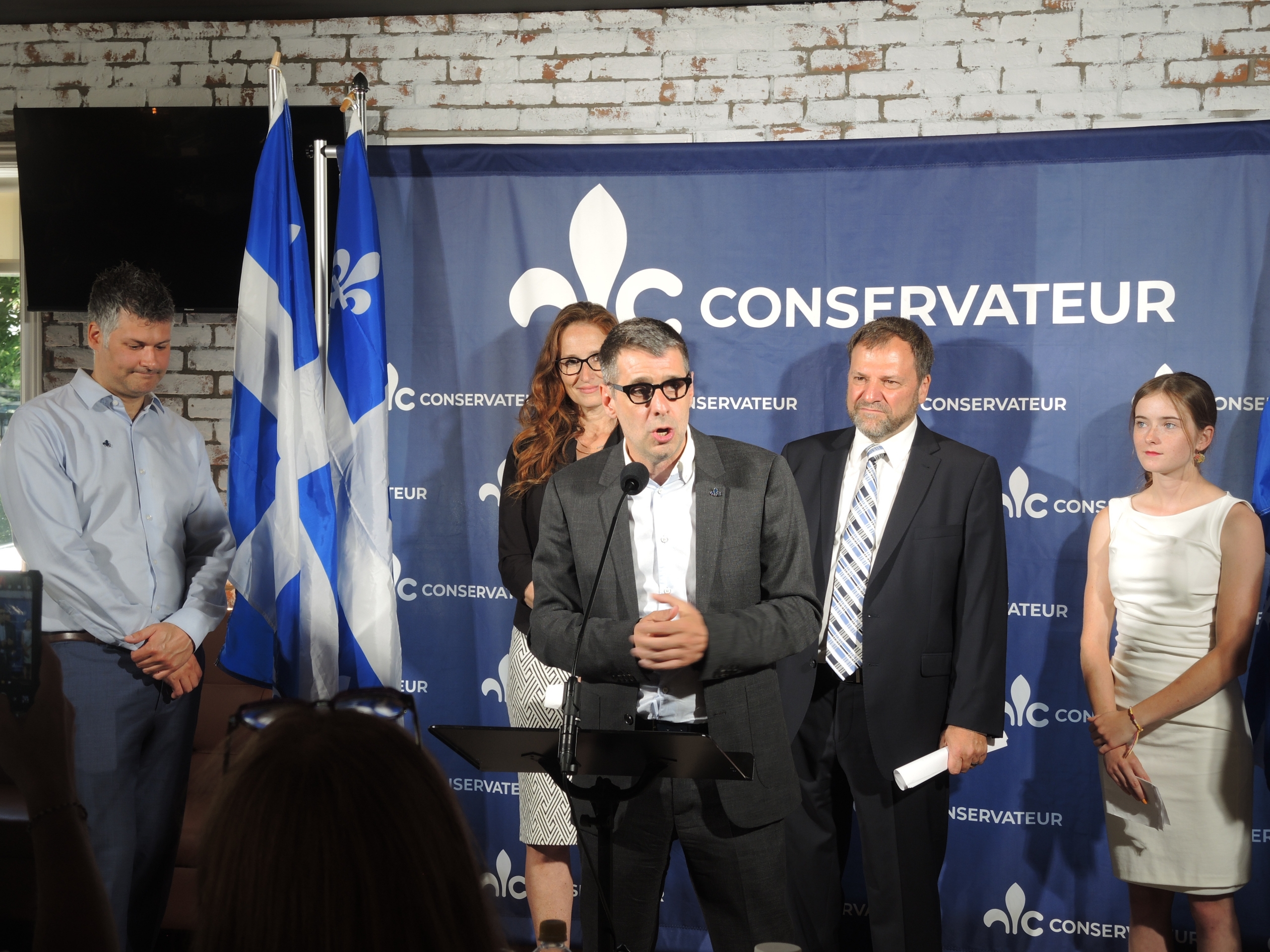 Éric Duhaime présente ses candidats dans la région