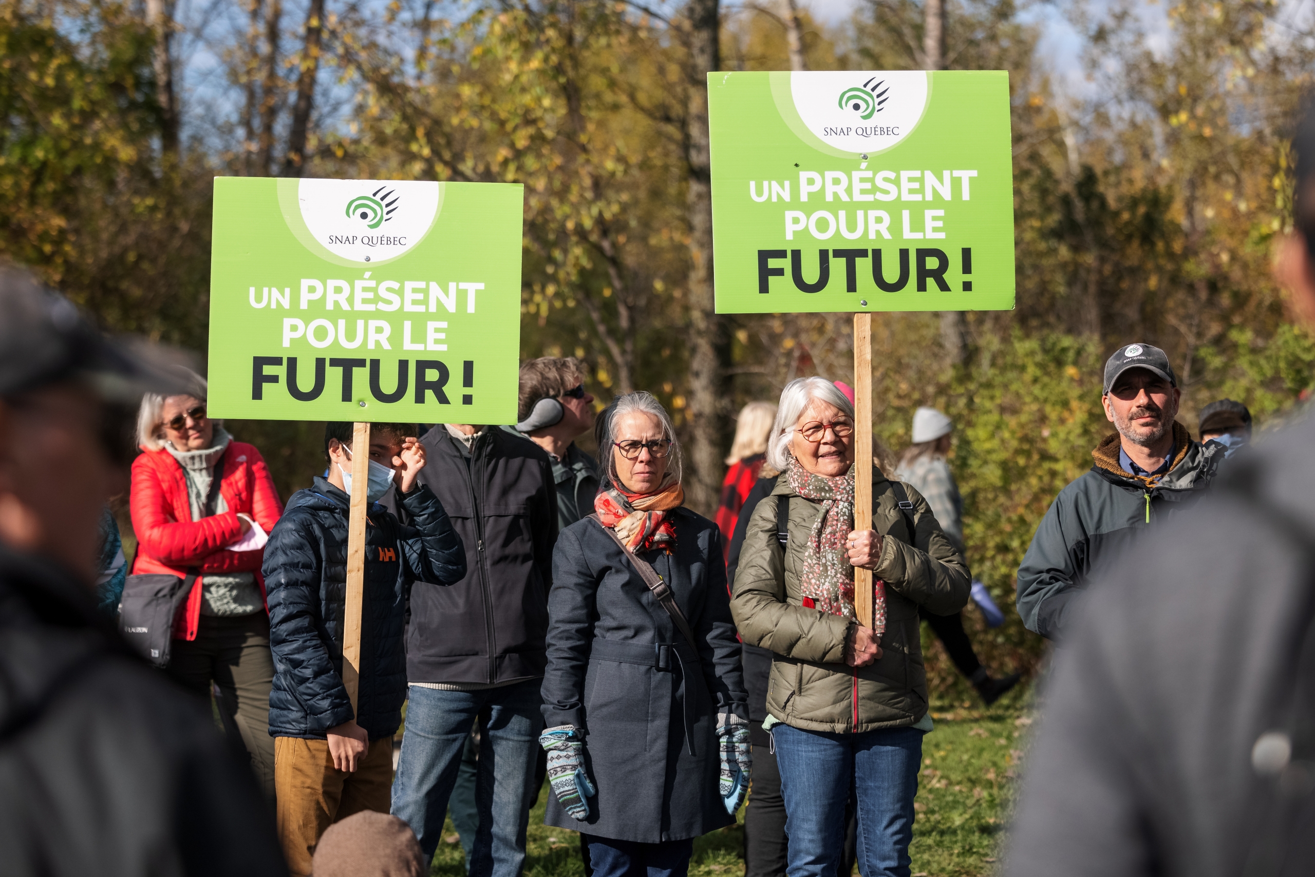 Environ 150 personnes ont manifesté pour la protection de la rainette faux-grillon