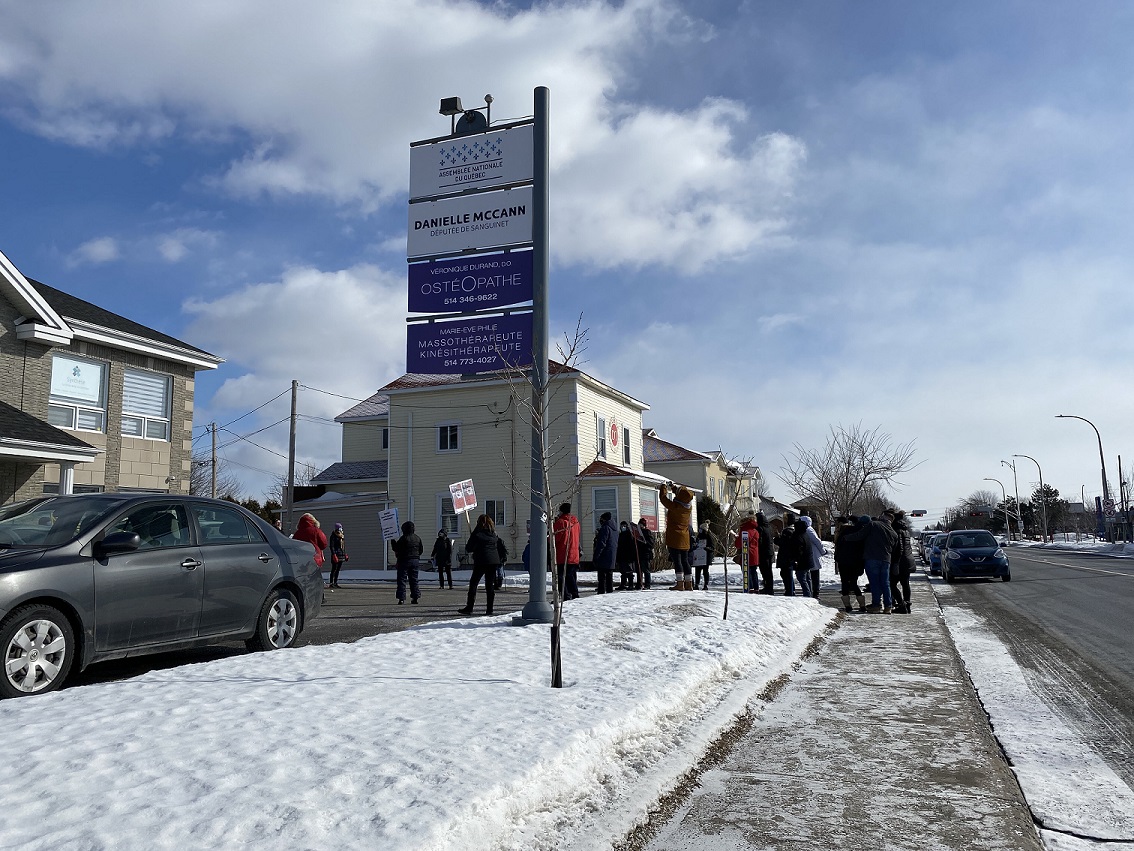 Manifestation pour un meilleur financement aux logements sociaux