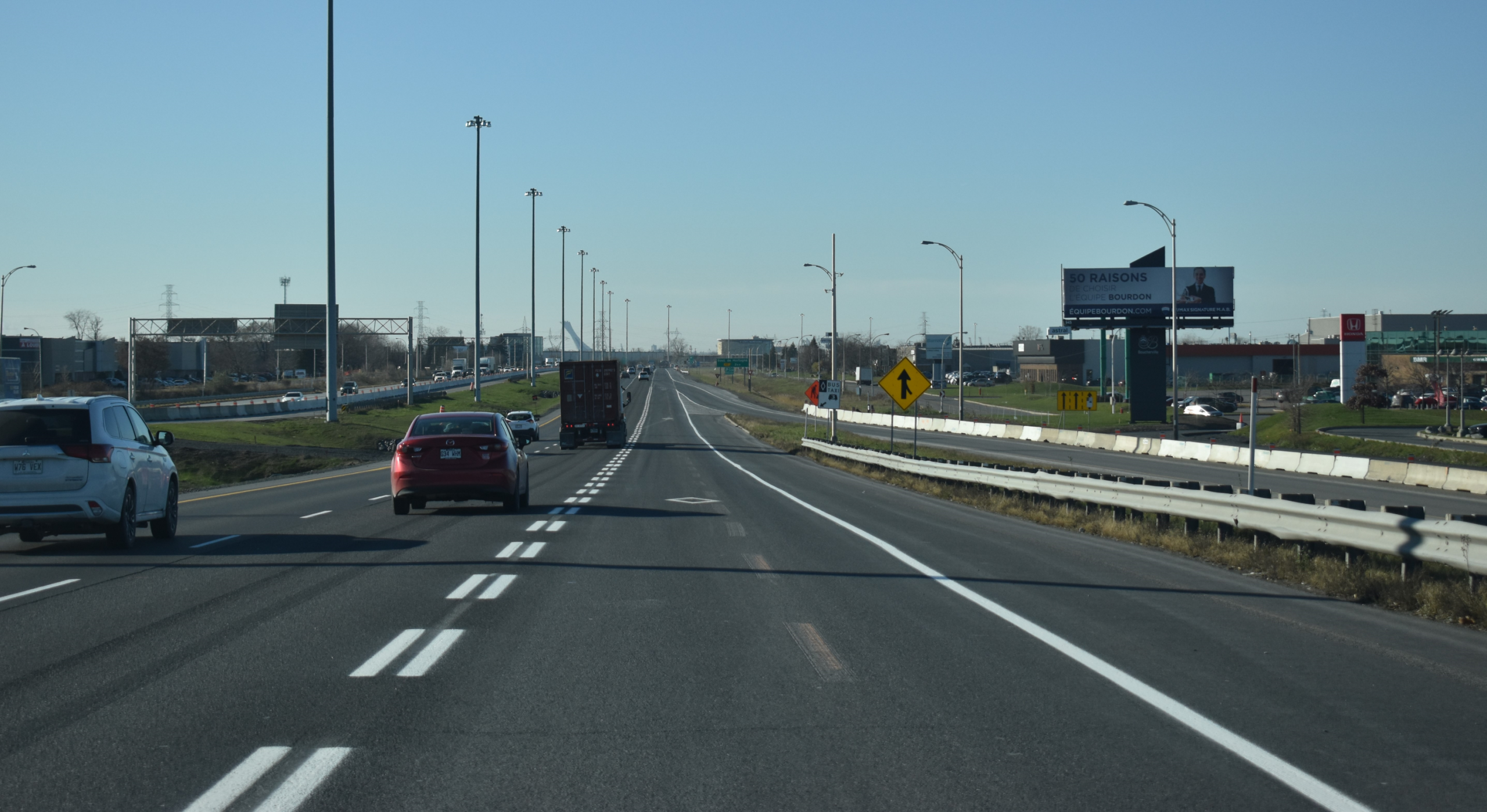 Nouvelle voie réservée sur l’autoroute 20