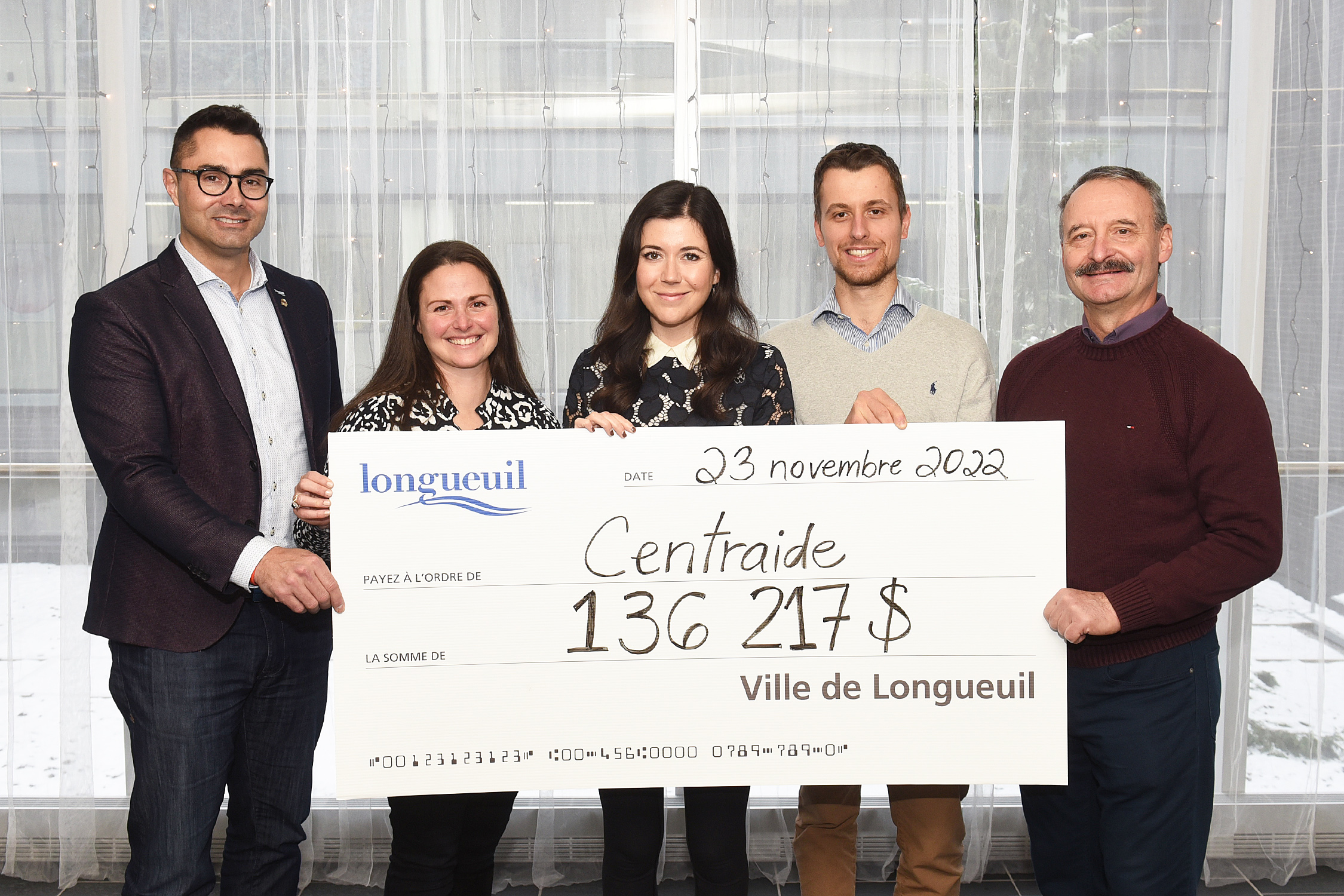 Longueuil dépasse son objectif pour la campagne Centraide