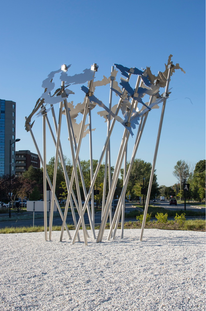 Une nouvelle sculpture dans le paysage de Saint-Lambert