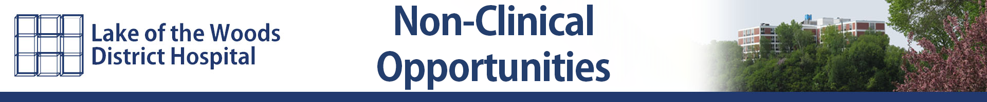 Lake of the Woods District Hospital - Non-Clinical Opportunities header background