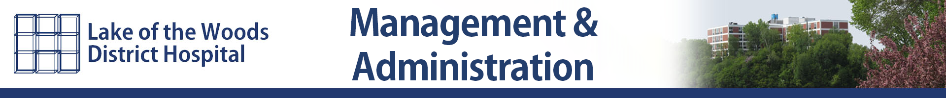 Lake of the Woods District Hospital - Management/Administration Opportunities header background