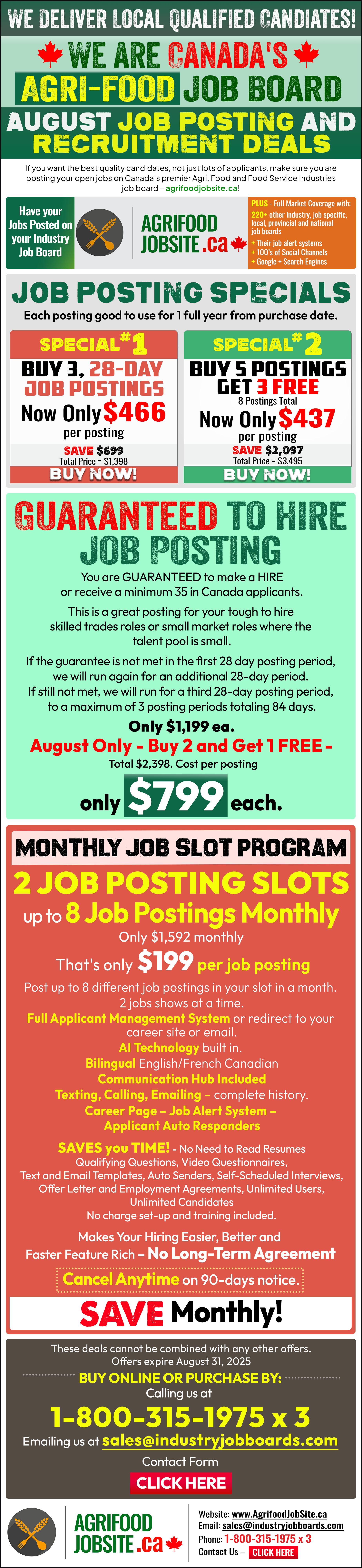 Current Agrifood Promotions