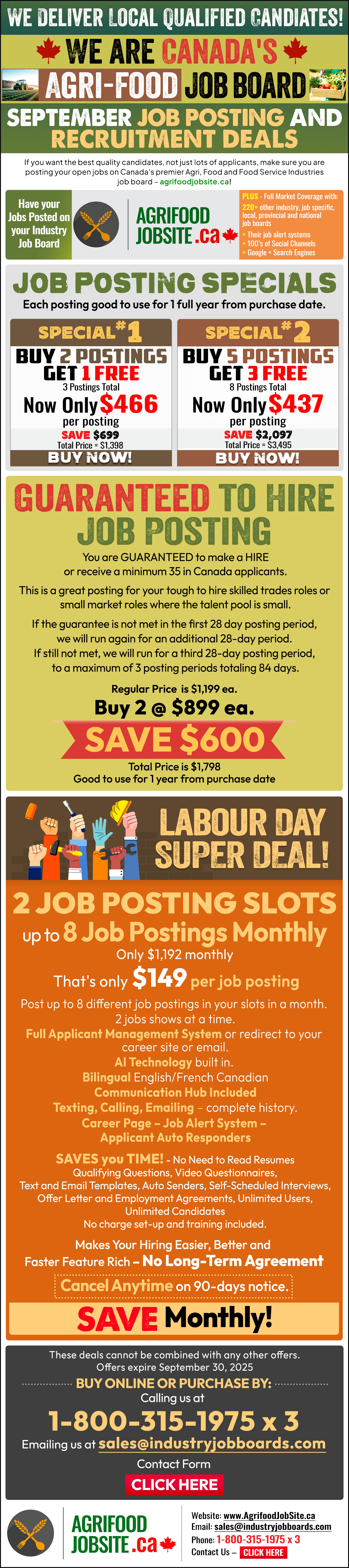 Current Agrifood Promotions