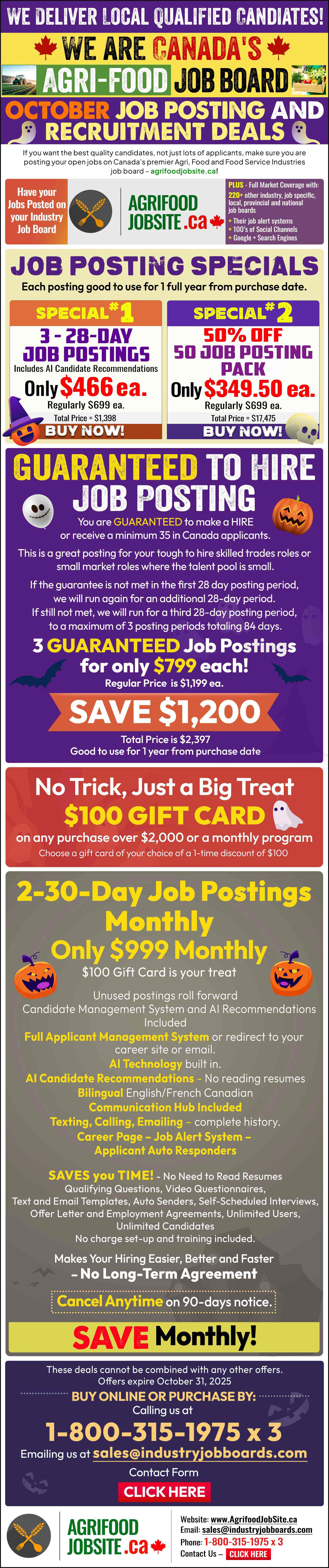 Current Agrifood Promotions