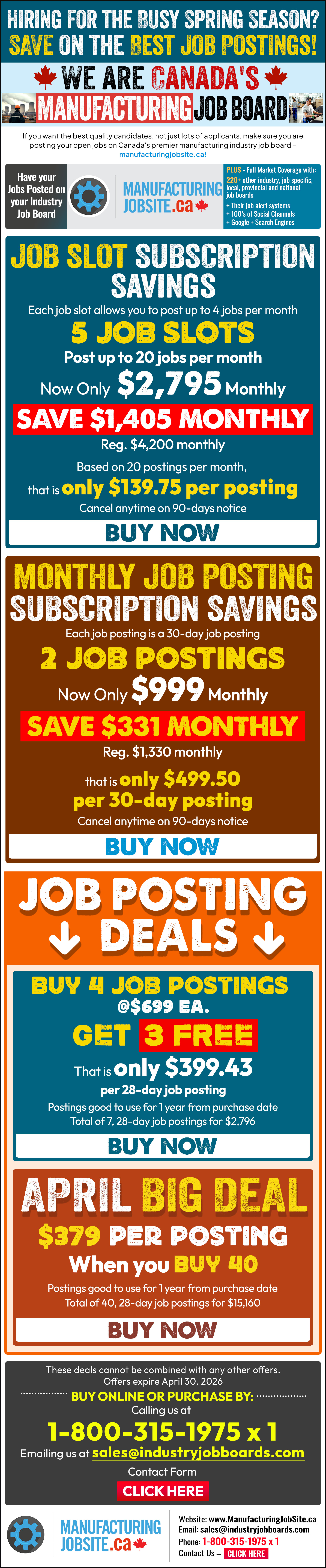 Current AgriFood Promotions