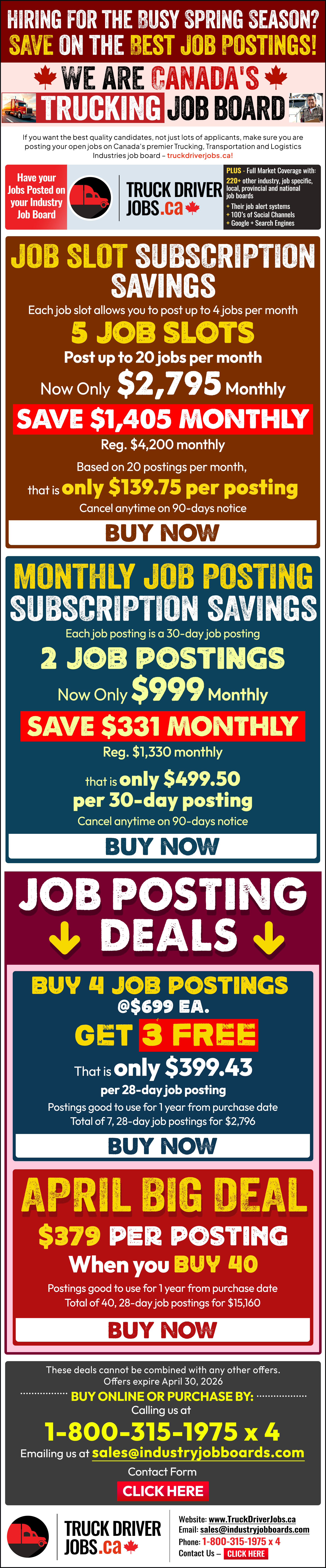 Current AgriFood Promotions