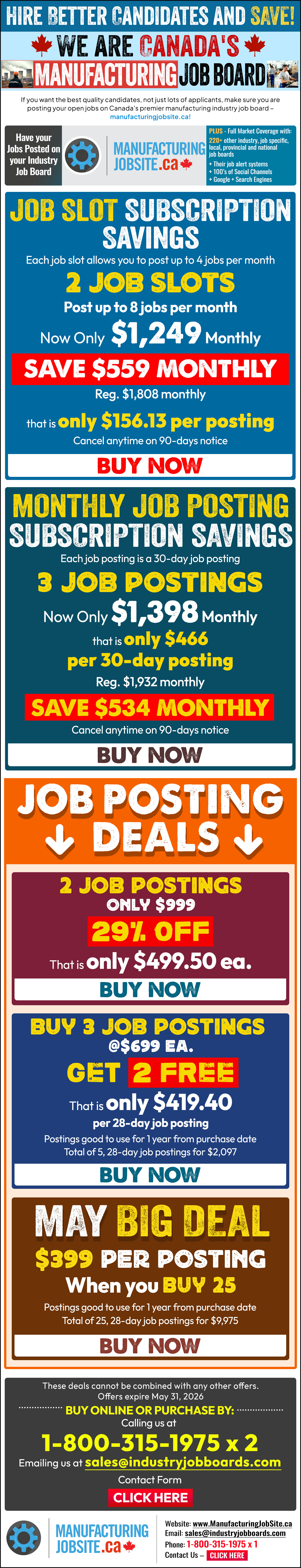 Current AgriFood Promotions