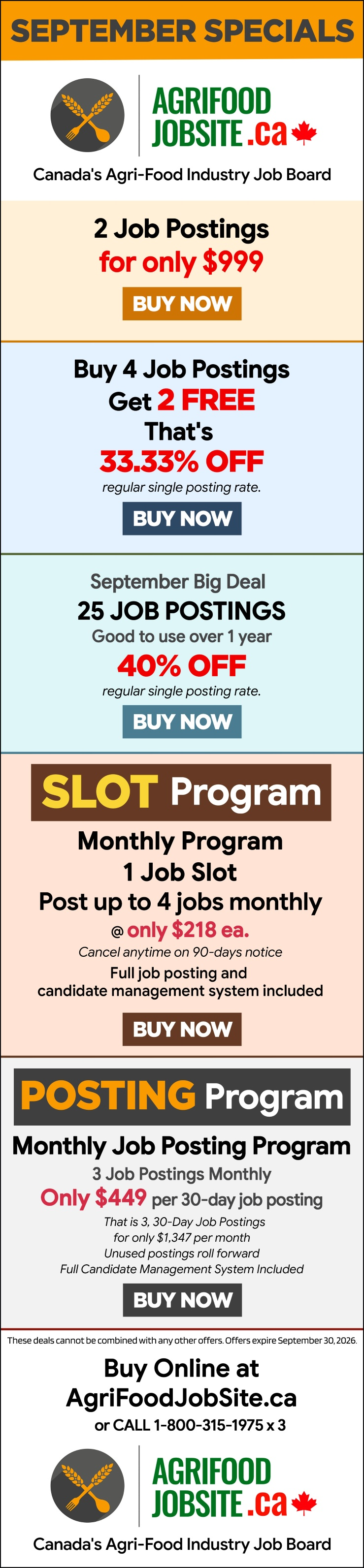 Current Agrifood Promotions
